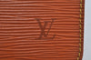Authentic Louis Vuitton Epi Pochette Homme Clutch Hand Bag Brown M52528 LV 1496I