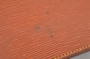 Authentic Louis Vuitton Epi Pochette Homme Clutch Hand Bag Brown M52528 LV 1496I