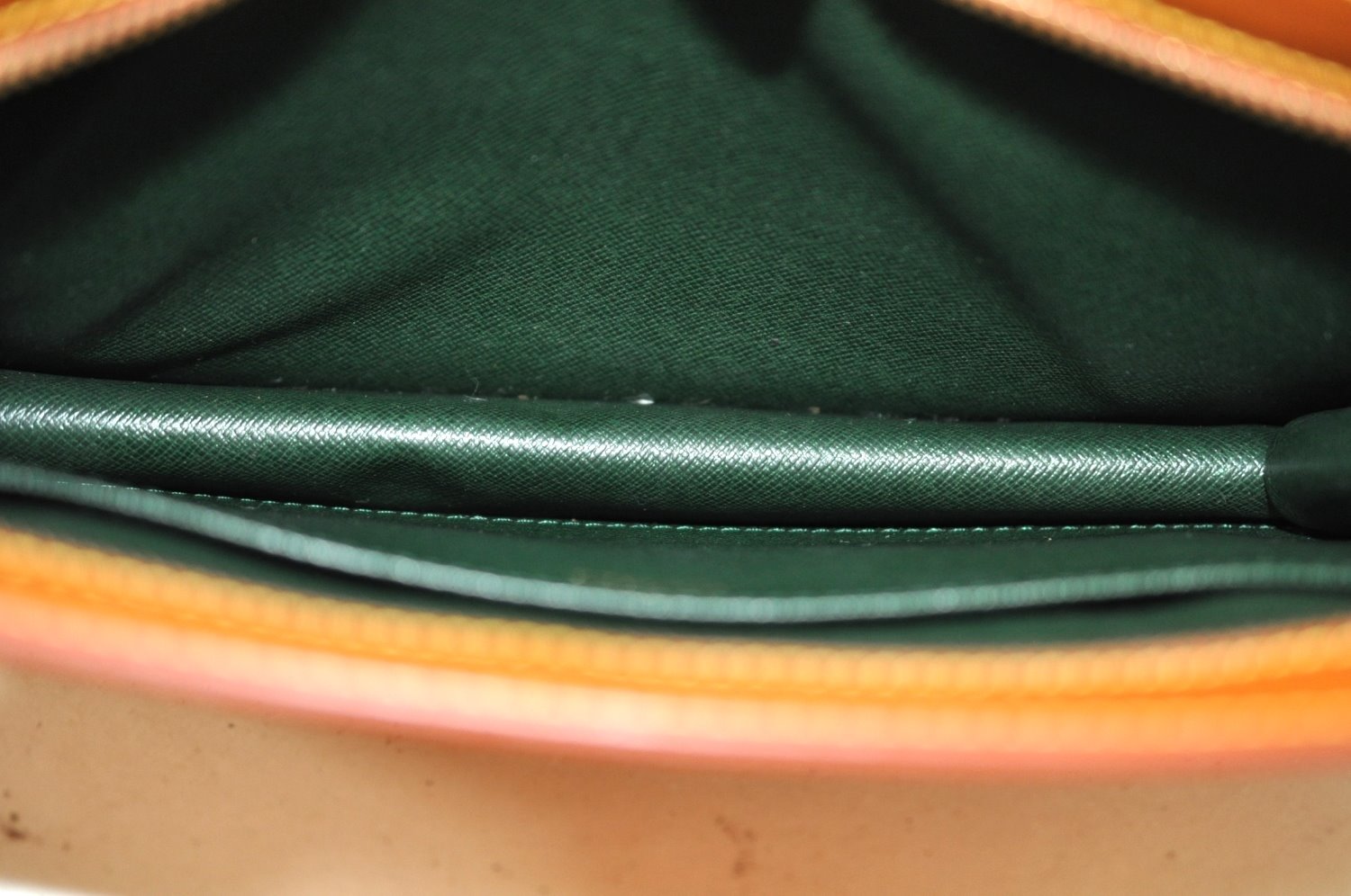 Authentic Louis Vuitton Epi Pochette Homme Clutch Hand Bag Brown M52528 LV 1496I