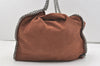 Authentic Stella McCartney Falabella Shoulder Tote Bag Leather Brown 1496J