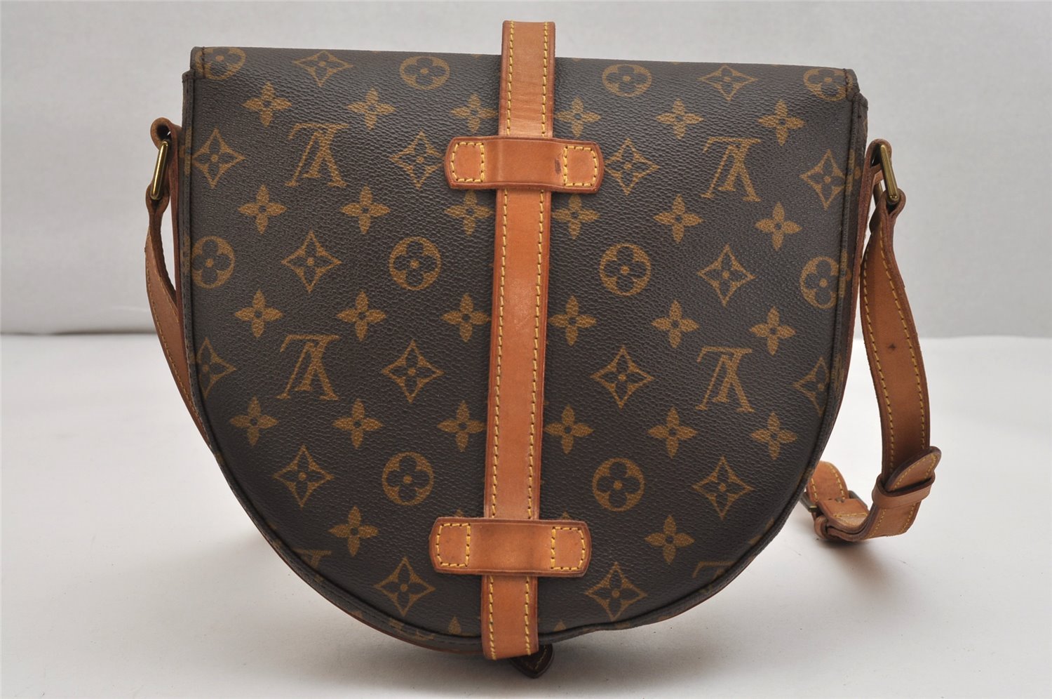 Authentic Louis Vuitton Monogram Chantilly GM Shoulder Cross Bag M51232 LV 1497K