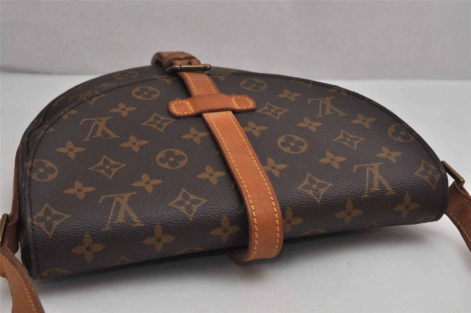 Authentic Louis Vuitton Monogram Chantilly GM Shoulder Cross Bag M51232 LV 1497K