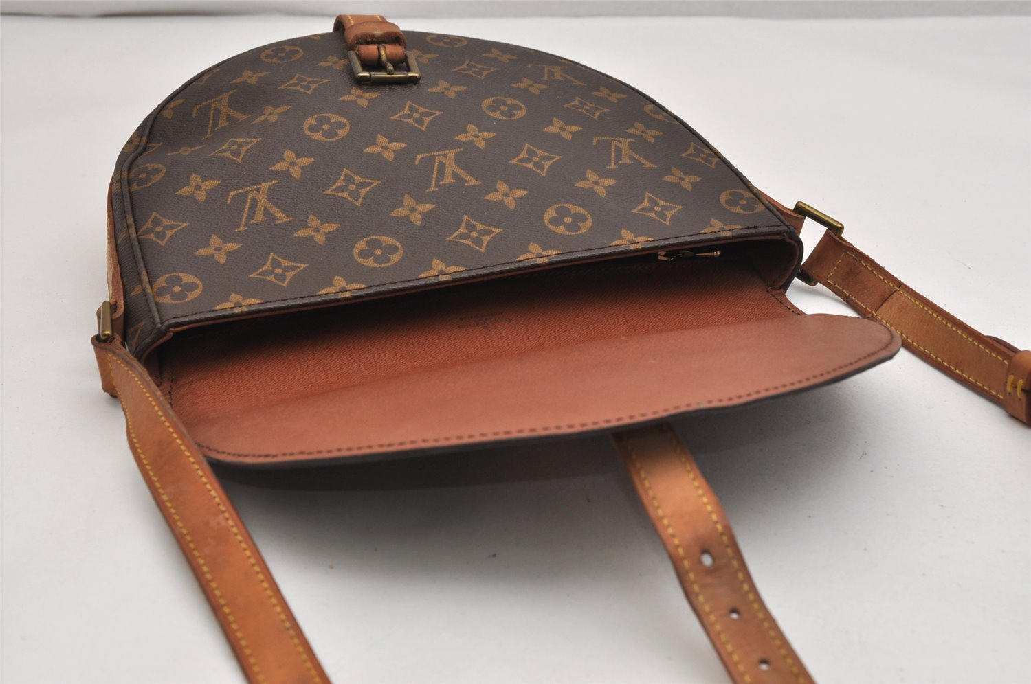 Authentic Louis Vuitton Monogram Chantilly GM Shoulder Cross Bag M51232 LV 1497K