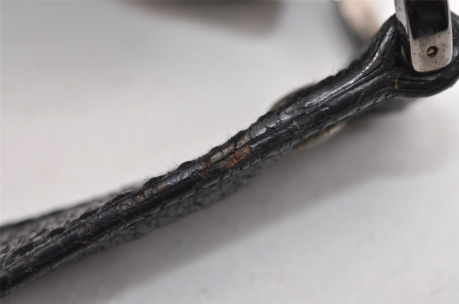 Authentic GUCCI Shoulder Hand Bag Purse GG Canvas Leather 113012 Black 1498J