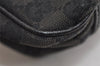 Authentic GUCCI Shoulder Hand Bag Purse GG Canvas Leather 113012 Black 1498J