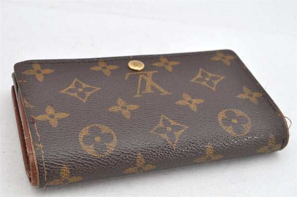 Auth Louis Vuitton Monogram Porte Monnaie Billets Tresor Wallet M61730 LV 1500K