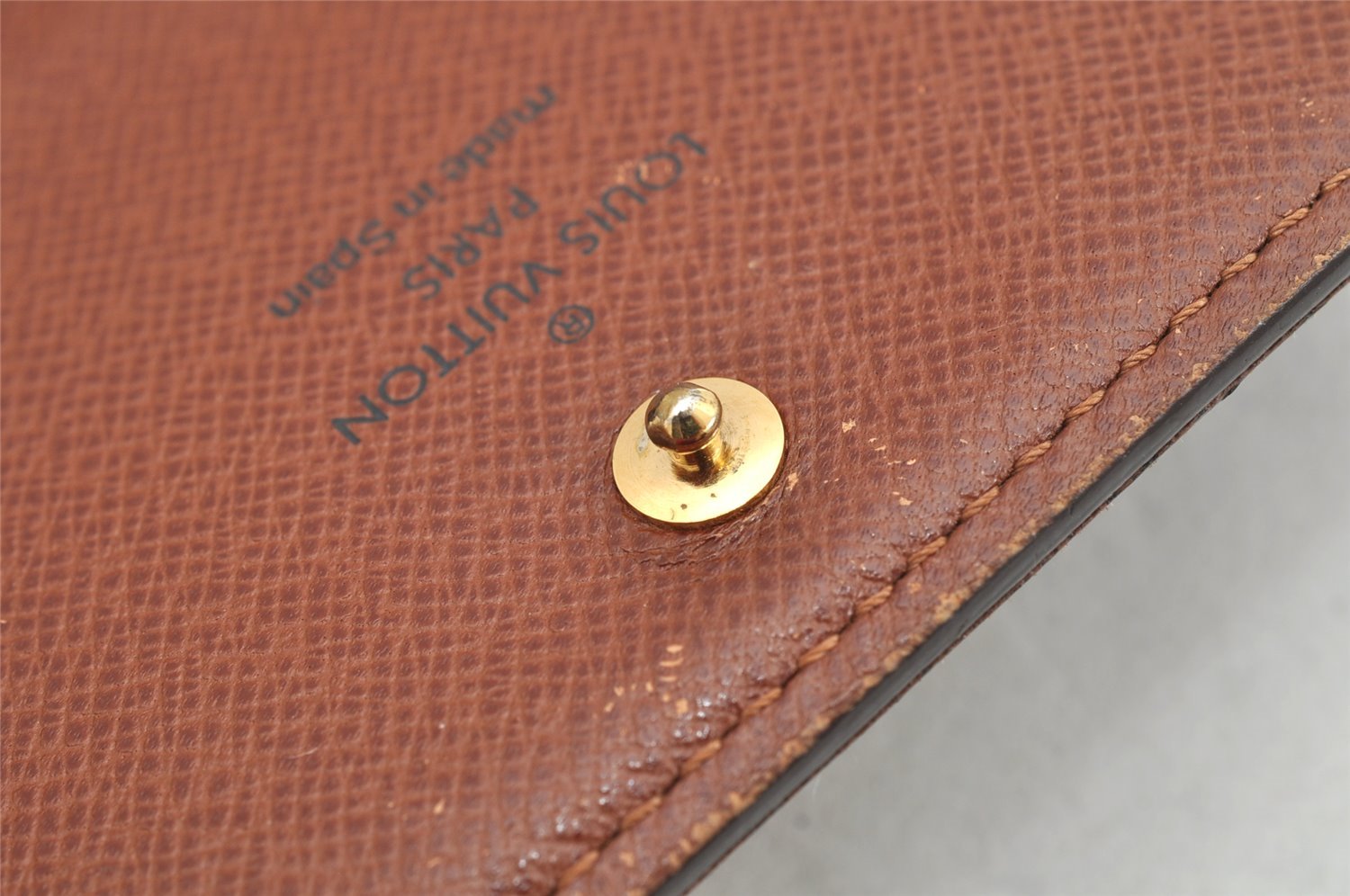 Auth Louis Vuitton Monogram Porte Monnaie Billets Tresor Wallet M61730 LV 1500K