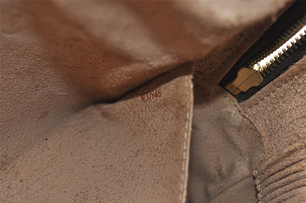 Auth Louis Vuitton Monogram Trousse Toilette 28 Clutch Hand Bag M47522 LV 1501I