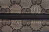 Authentic GUCCI Hand Bag Pouch Purse GG Canvas Leather 0391147 Brown 1501J