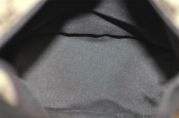 Authentic GUCCI Hand Bag Pouch Purse GG Canvas Leather 0391147 Brown 1501J