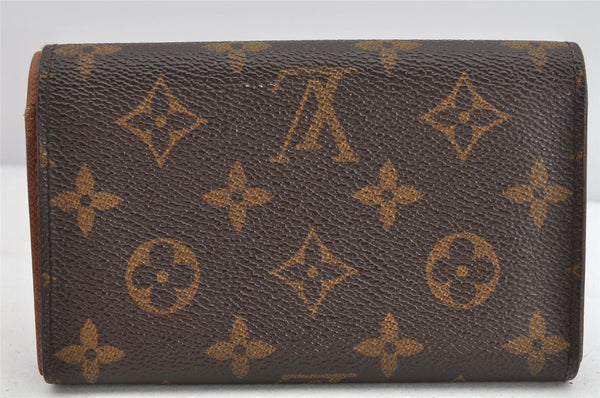 Auth Louis Vuitton Monogram Porte Monnaie Billets Tresor Wallet M61730 LV 1501K