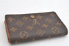 Auth Louis Vuitton Monogram Porte Monnaie Billets Tresor Wallet M61730 LV 1501K