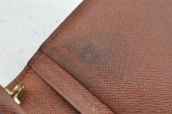 Auth Louis Vuitton Monogram Porte Monnaie Billets Tresor Wallet M61730 LV 1501K