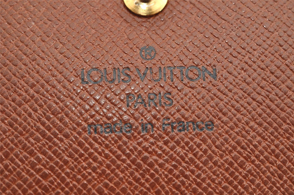 Auth Louis Vuitton Monogram Porte Monnaie Billets Tresor Wallet M61730 LV 1501K