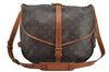Authentic Louis Vuitton Monogram Saumur 35 Shoulder Cross Bag M42254 LV 1503K