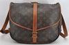 Authentic Louis Vuitton Monogram Saumur 35 Shoulder Cross Bag M42254 LV 1503K