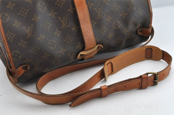 Authentic Louis Vuitton Monogram Saumur 35 Shoulder Cross Bag M42254 LV 1503K