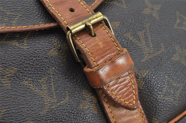 Authentic Louis Vuitton Monogram Saumur 35 Shoulder Cross Bag M42254 LV 1503K