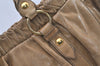 Authentic MIU MIU Vintage Leather 2Way Shoulder Hand Bag Beige 1504J