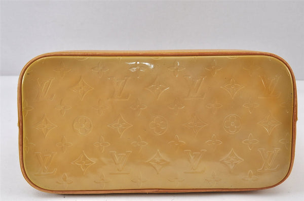 Authentic Louis Vuitton Vernis Houston Shoulder Hand Bag Yellow M91004 LV 1504K