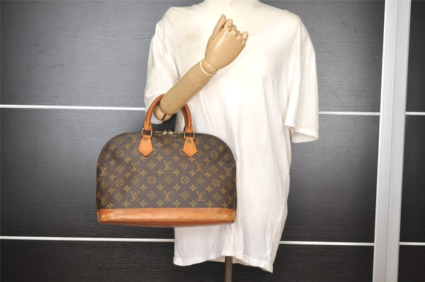 Authentic Louis Vuitton Monogram Alma Hand Bag Purse M51130 LV 1505I