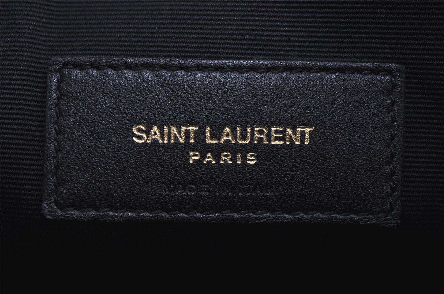 Authentic SAINT LAURENT Clutch Hand Bag Purse Leather 607779 Black YSL 1506J