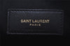 Authentic SAINT LAURENT Clutch Hand Bag Purse Leather 607779 Black YSL 1506J