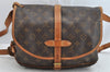 Authentic Louis Vuitton Monogram Saumur 30 Shoulder Cross Bag M42256 LV 1506K