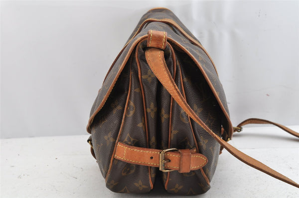 Authentic Louis Vuitton Monogram Saumur 30 Shoulder Cross Bag M42256 LV 1506K