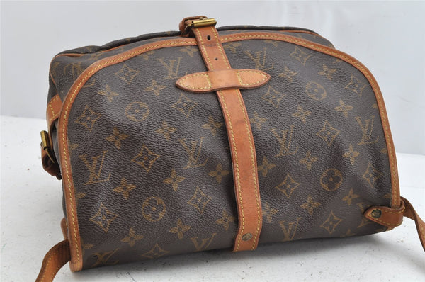 Authentic Louis Vuitton Monogram Saumur 30 Shoulder Cross Bag M42256 LV 1506K