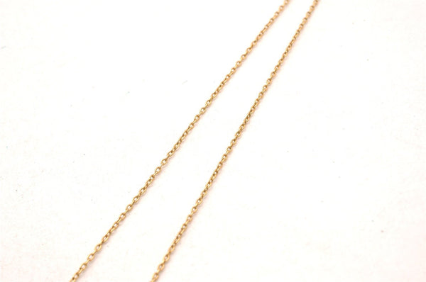 Authentic GIVENCHY G Motif Rhinestone Chain Pendant Necklace Gold Tone 1507J