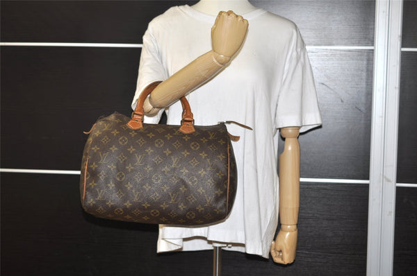 Authentic Louis Vuitton Monogram Speedy 30 Hand Boston Bag Old Model LV 1508I