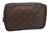 Auth Louis Vuitton Monogram Trousse Toilette 23 Clutch Hand Bag Old Model 1508K