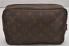 Auth Louis Vuitton Monogram Trousse Toilette 23 Clutch Hand Bag Old Model 1508K