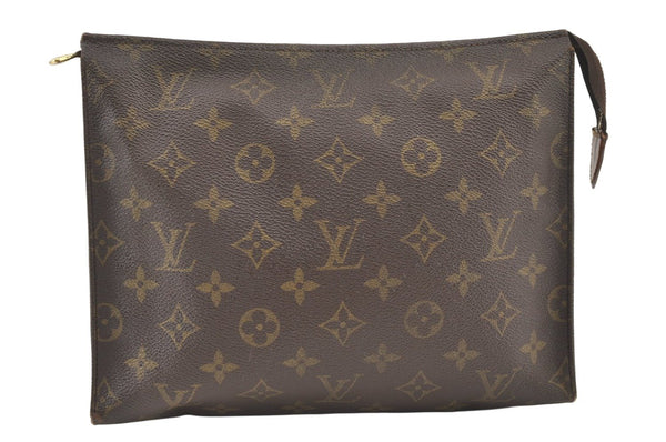 Authentic Louis Vuitton Monogram Poche Toilette 26 M47542 Cosmetics Pouch 1509K