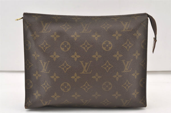 Authentic Louis Vuitton Monogram Poche Toilette 26 M47542 Cosmetics Pouch 1509K