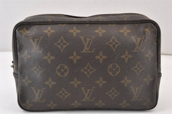 Auth Louis Vuitton Monogram Trousse Toilette 23 Clutch Bag M47524 LV Junk 1511K