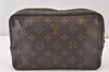 Auth Louis Vuitton Monogram Trousse Toilette 23 Clutch Bag M47524 LV Junk 1511K