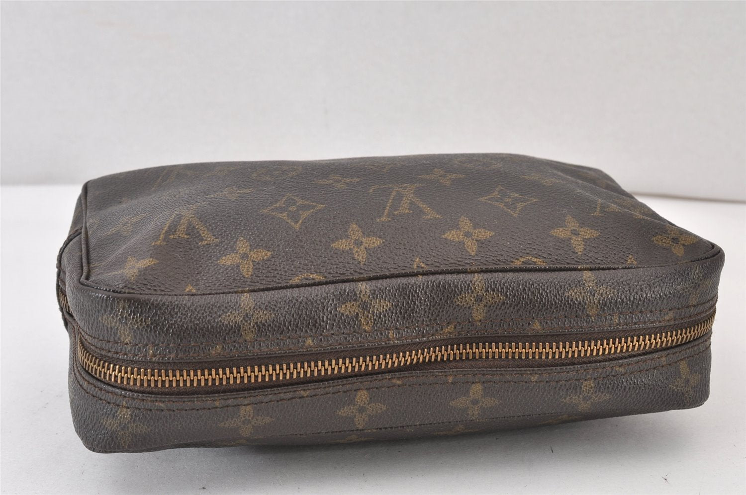 Auth Louis Vuitton Monogram Trousse Toilette 23 Clutch Bag M47524 LV Junk 1511K