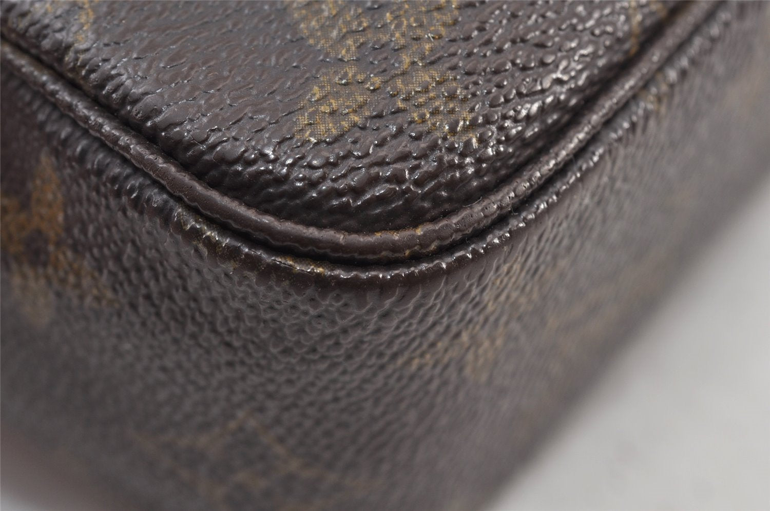 Auth Louis Vuitton Monogram Trousse Toilette 23 Clutch Bag M47524 LV Junk 1511K