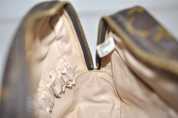 Auth Louis Vuitton Monogram Trousse Toilette 23 Clutch Hand Bag M47524 LV 1512I