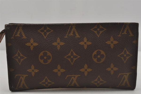 Authentic Louis Vuitton Monogram Pouch For Bucket GM LV Junk 1512J
