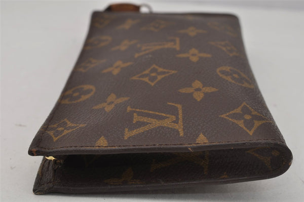 Authentic Louis Vuitton Monogram Pouch For Bucket GM LV Junk 1512J