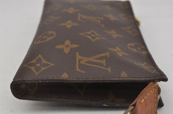 Authentic Louis Vuitton Monogram Pouch For Bucket GM LV Junk 1512J