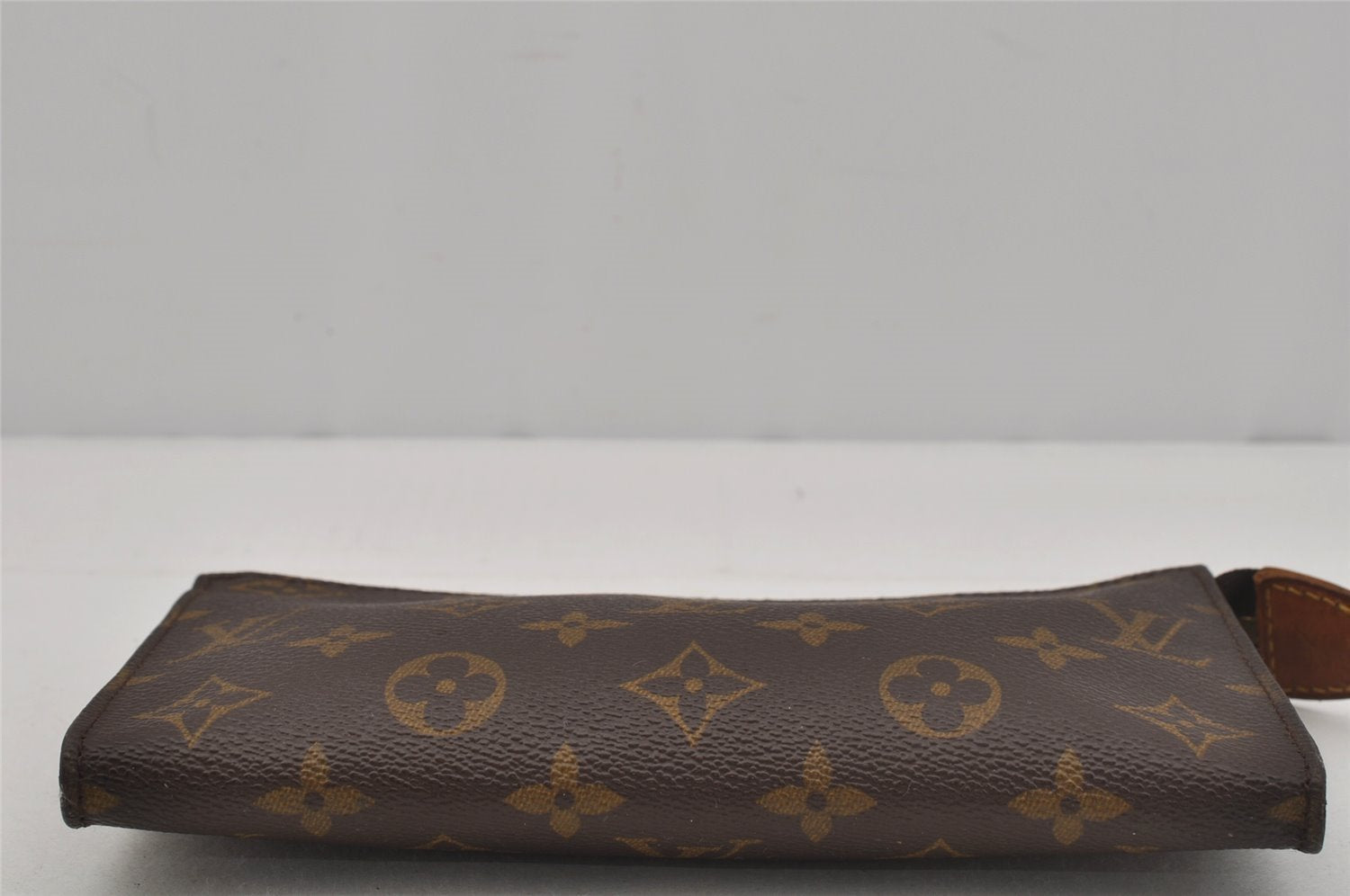 Authentic Louis Vuitton Monogram Pouch For Bucket GM LV Junk 1512J
