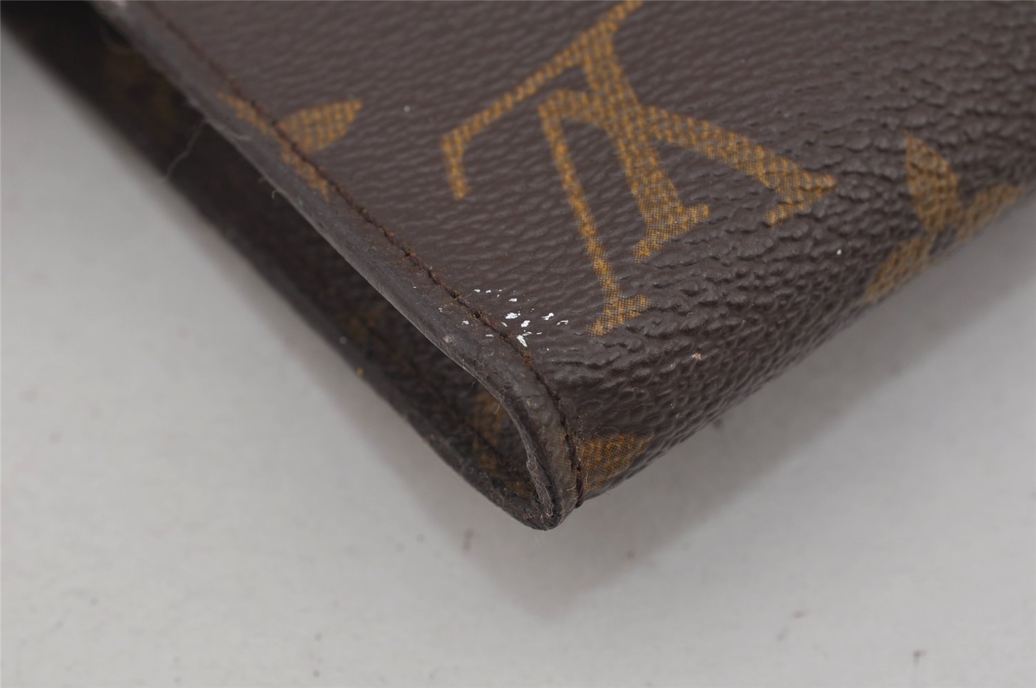 Authentic Louis Vuitton Monogram Pouch For Bucket GM LV Junk 1512J