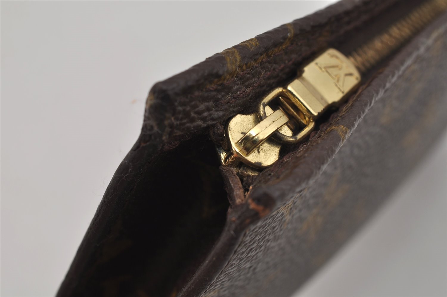 Authentic Louis Vuitton Monogram Pouch For Bucket GM LV Junk 1512J