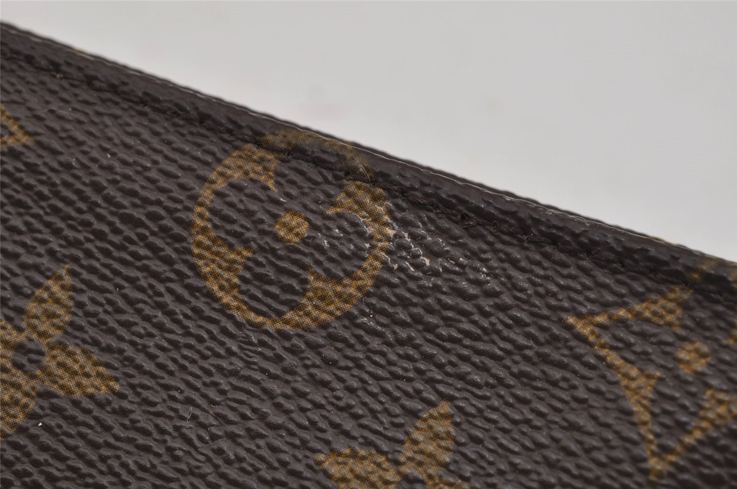 Authentic Louis Vuitton Monogram Pouch For Bucket GM LV Junk 1512J