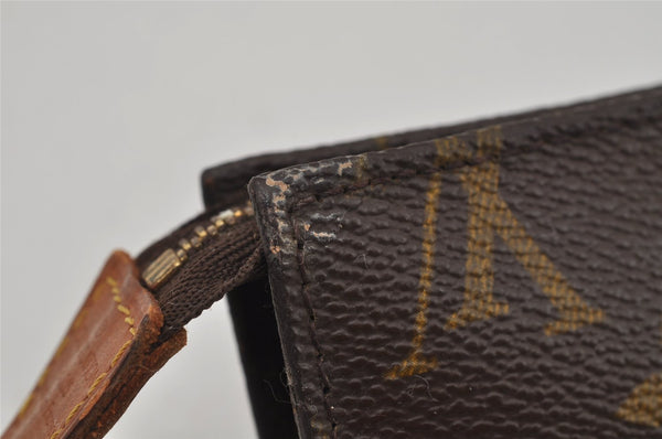 Authentic Louis Vuitton Monogram Pouch For Bucket GM LV Junk 1512J