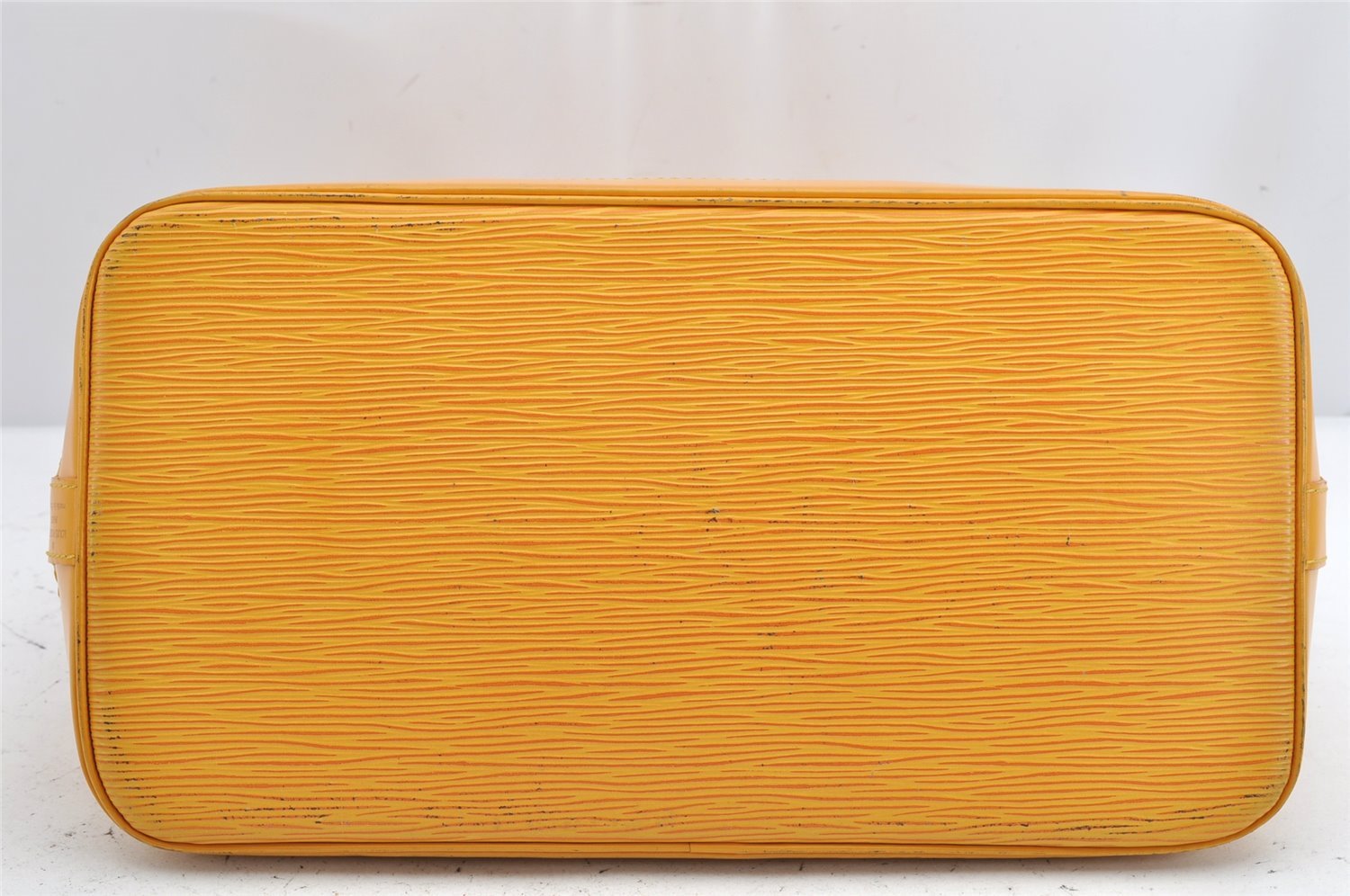 Authentic Louis Vuitton Epi Alma PM Hand Bag Yellow M52149 LV 1512K